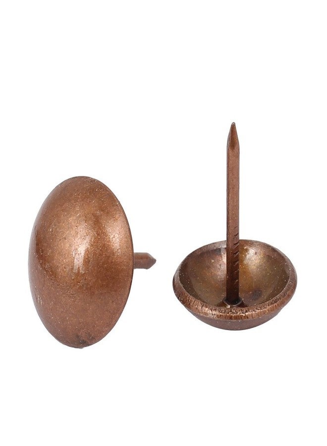 Sydien Round Head Upholstery Nail Decorative Tacks for Furniture 100 Pcs -Copper Tone (16mm x 20mm) - Image 1